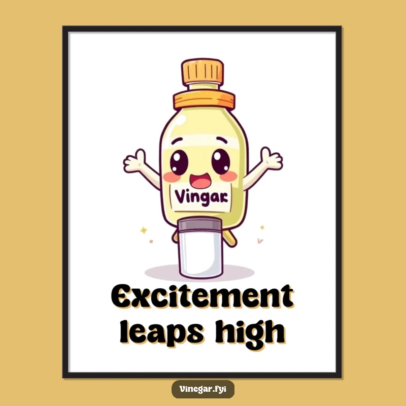 Funny Leap Vinegar Poster - Add Excitement to Your Walls!