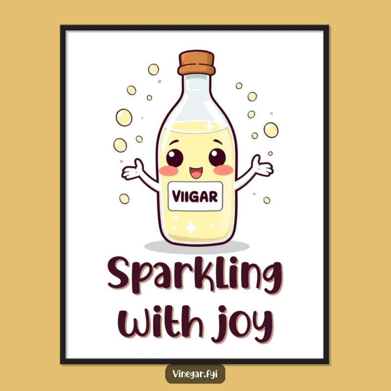 Funny Juggling Vinegar Poster - Add Sparkle to Your Walls!