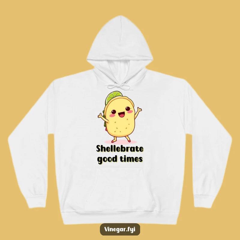 Cozy Funny Kawaii Taco Hoodie - Warm & Hilarious Fiesta Ready Wear