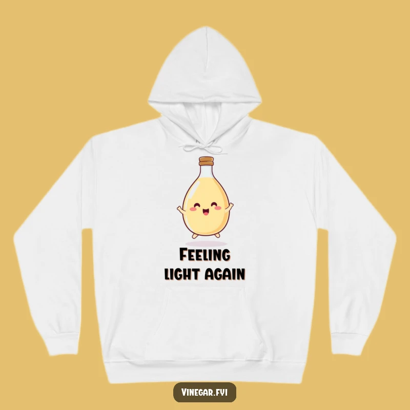 Funny Vinegar Bottle Hop Hoodie: Cozy Happy Bottle, Ideal Funny Gift for Kitchen Enthusiasts