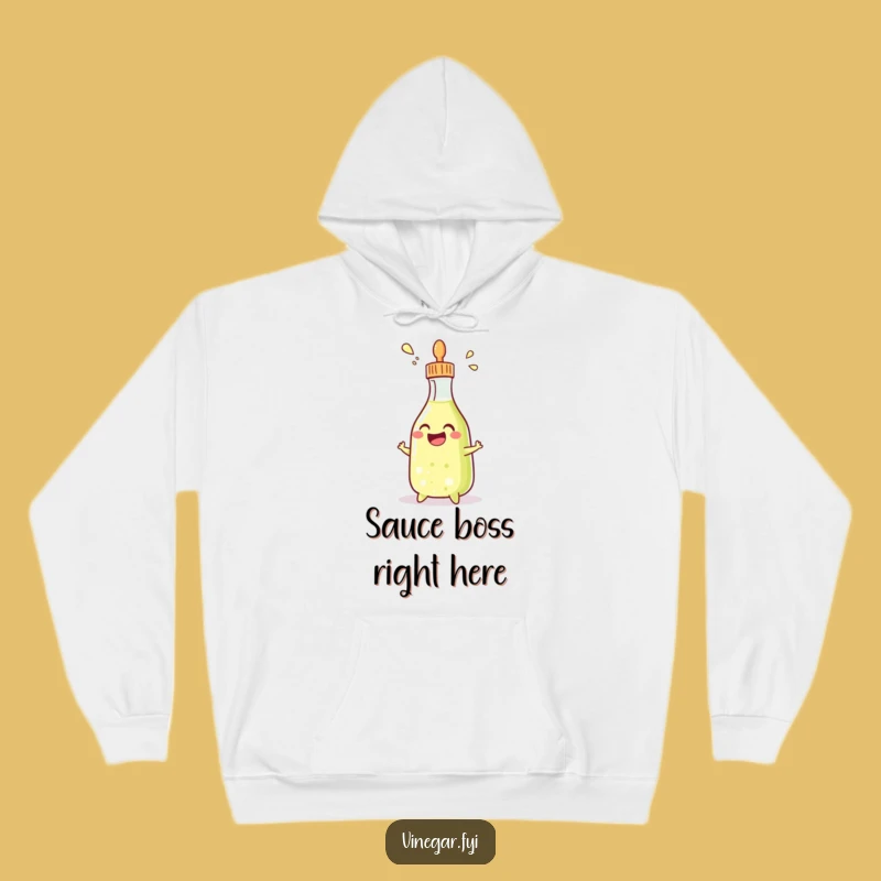 Funny Condiment Bottle Hoodie: Cozy Grinning Squirter, Perfect Warm Funny Gift