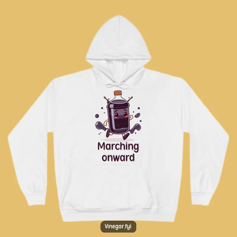 Funny Determined Bottle Hoodie: Cozy Dark Liquid March, Perfect Motivated Gift