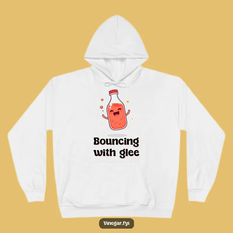 Funny Giggling Bottle Hoodie: Cozy Red Liquid Joy, Perfect Happy Gift