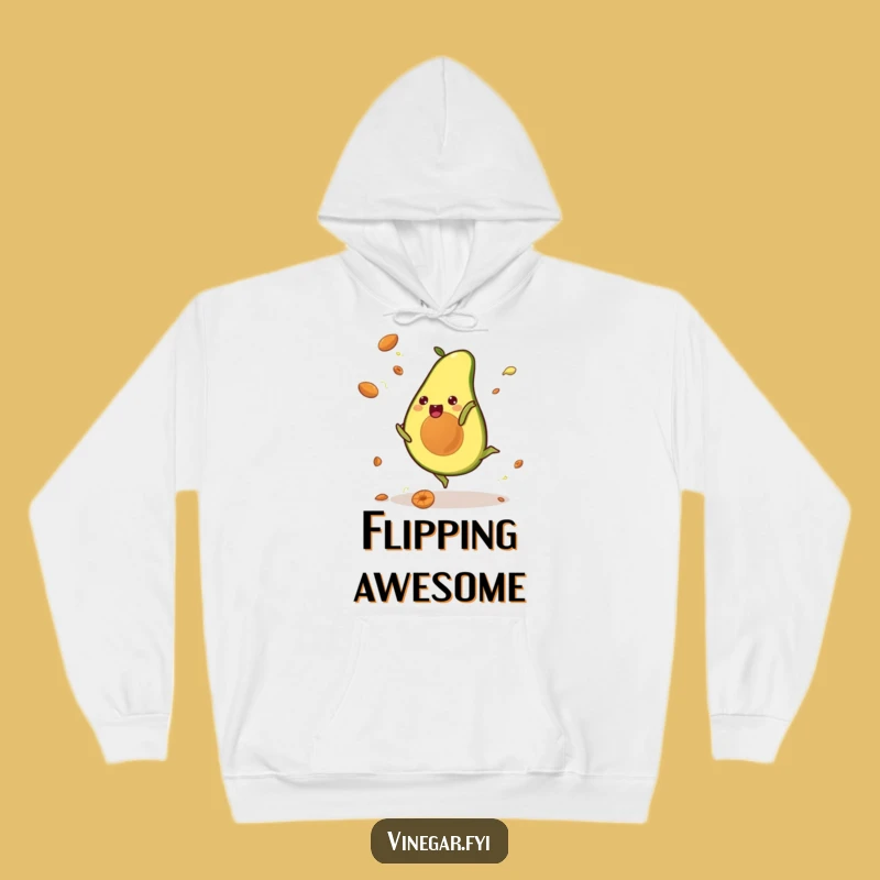 Funny Kawaii Avocado Cartwheel Hoodie: Cozy Comfort and Laughs
