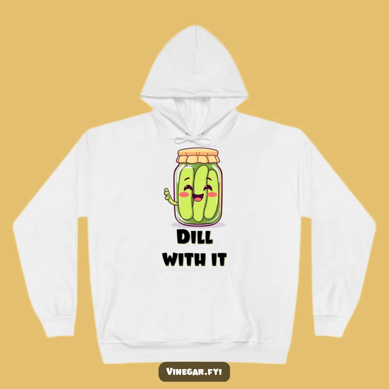 Funny Kawaii Pickle Jar Hoodie, Cozy Foodie Comfort, Ultimate Gift