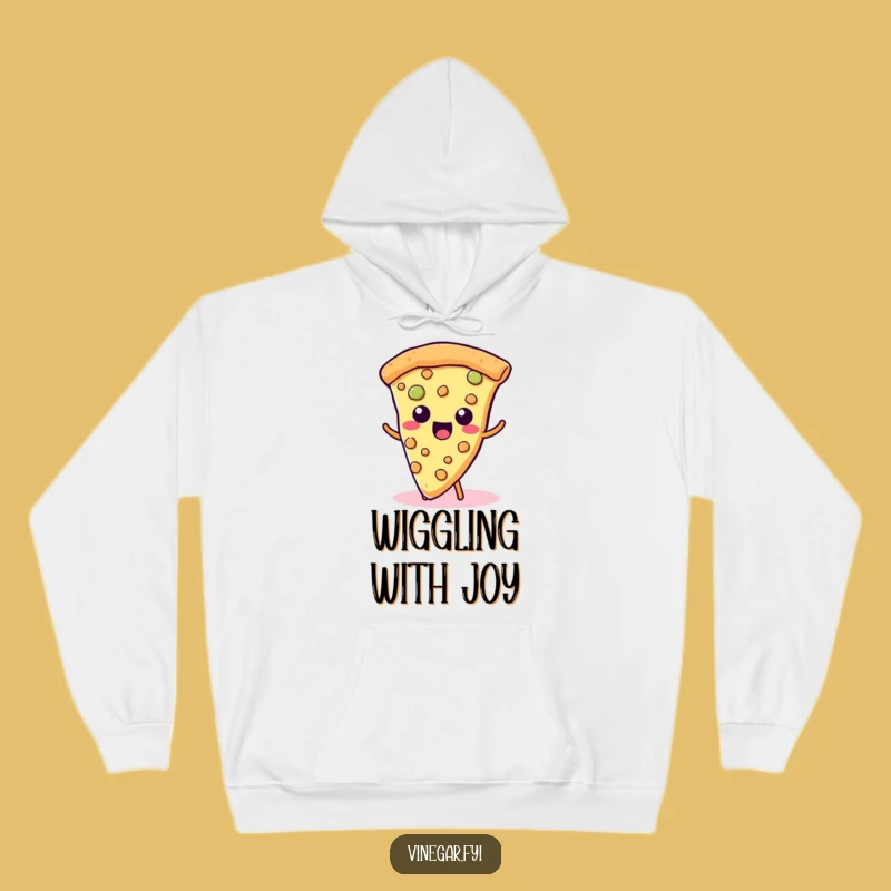 Funny Kawaii Pizza Hoodie - Cozy and Hilarious Foodie Gear