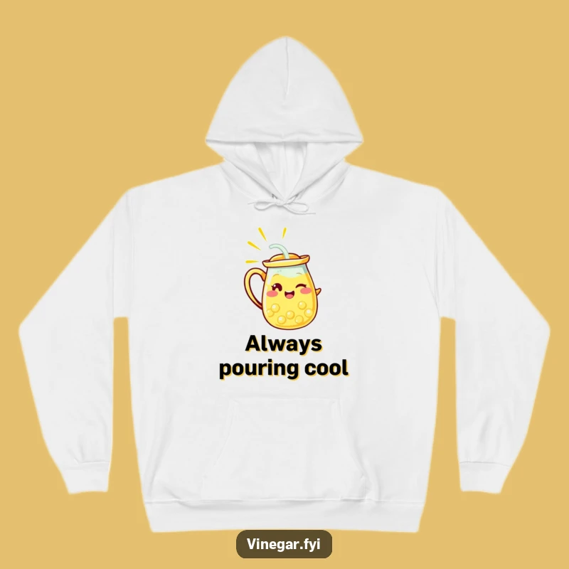 Funny Lemonade Pitcher Wink Hoodie - Cozy & Hilarious Citrus Drink Apparel Gift