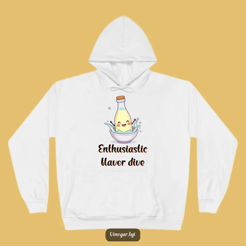 Funny Splash Vinegar Hoodie - Cozy Up with Enthusiastic Comfort!