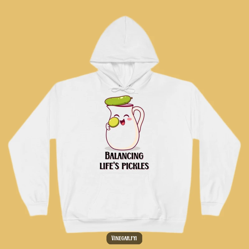Funny Vinegar Jug Hoodie - Cozy Comfort with a Hilarious Balance