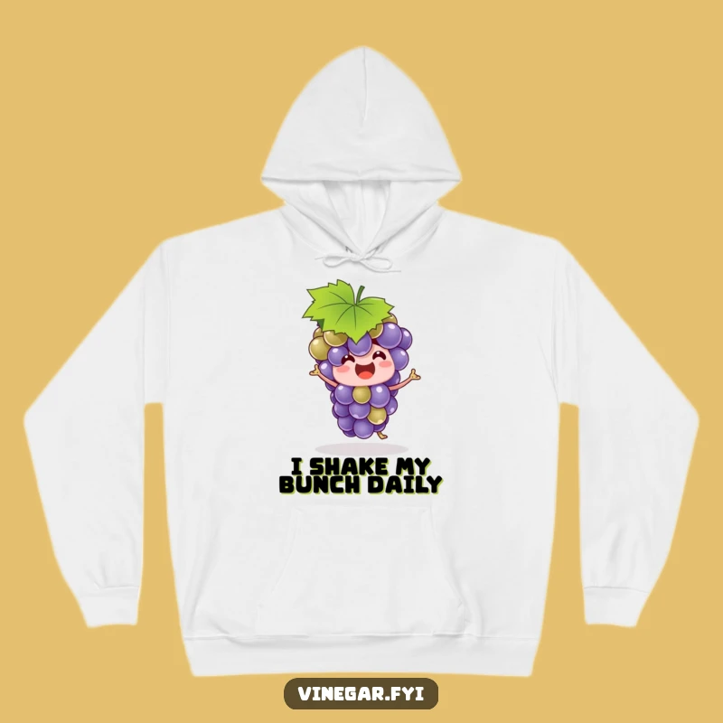 Funny Grape Bunch Hoodie - Cozy Leaf Hat Dancer, Warm Humorous Gift