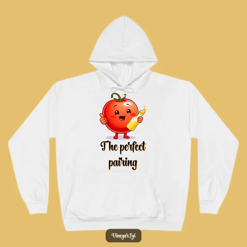 Funny Tomato & Vinegar Hoodie: Cozy Up with Flavor Combo Comfort Gift
