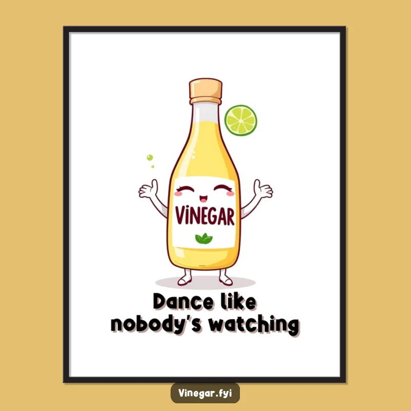 Funny Free Printable Wall Art: Vinegar & Lime Dance, Quirky Party Decor