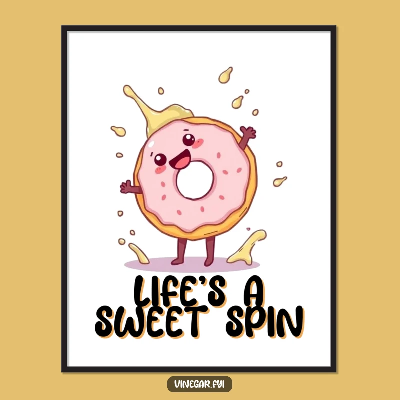Free Printable Donut Cartwheel Art: Hilarious Downloadable Decor for Walls