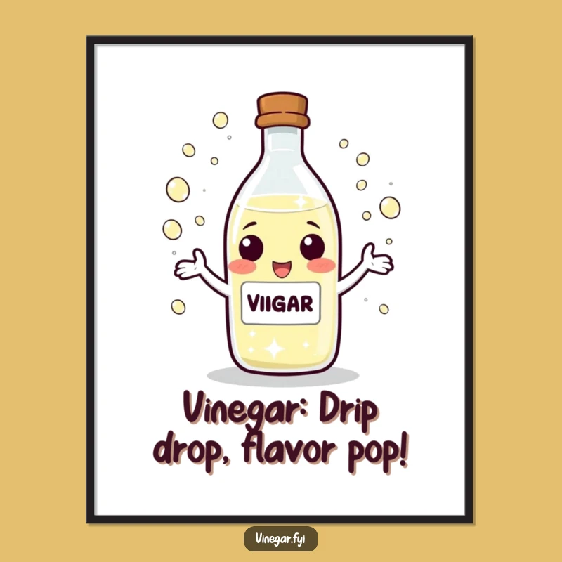Free Printable Juggling Vinegar Wall Art - Funny Downloadable Poster