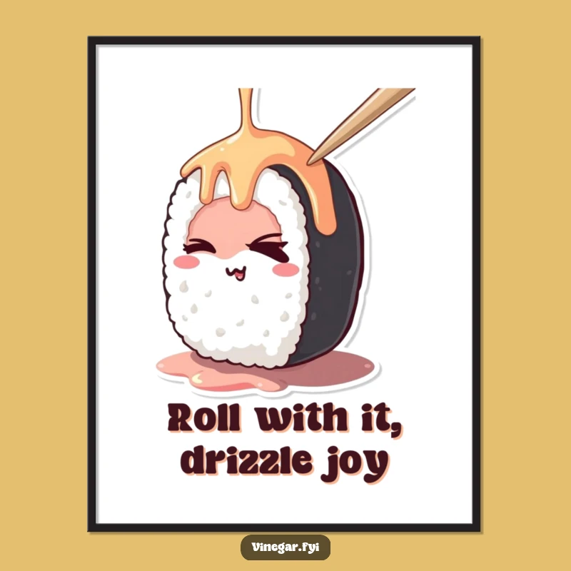 Free Printable Kawaii Sushi Wall Art: Funny DIY Decor & Downloadable Art
