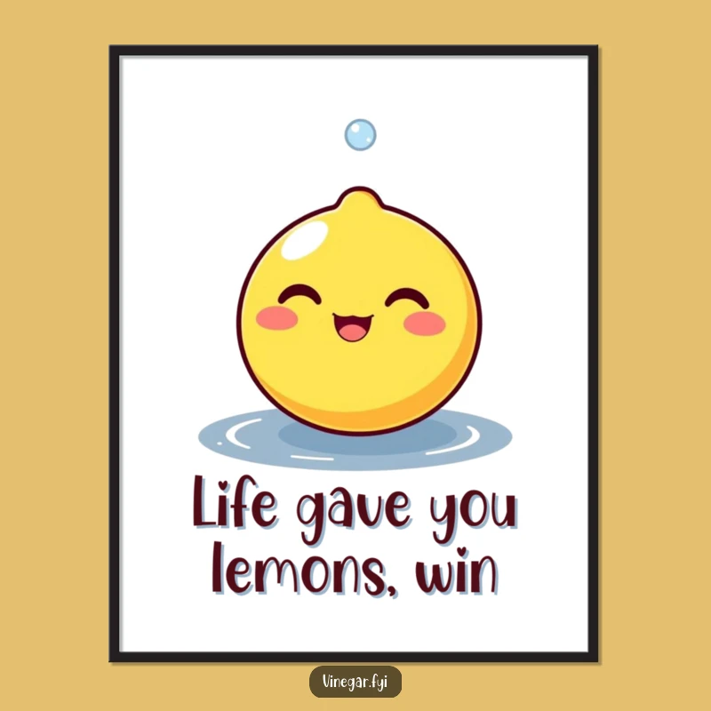 Free Printable Lemon Art: Funny Zesty Character, Downloadable Wall Art for Cheerful Decor