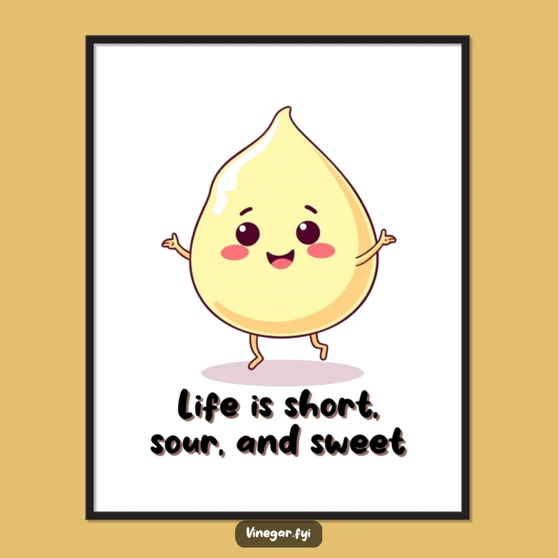 Free Printable Wall Art: Jiggly Vinegar Blob Dance, Hilarious Downloadable Decor for a Zingy Space