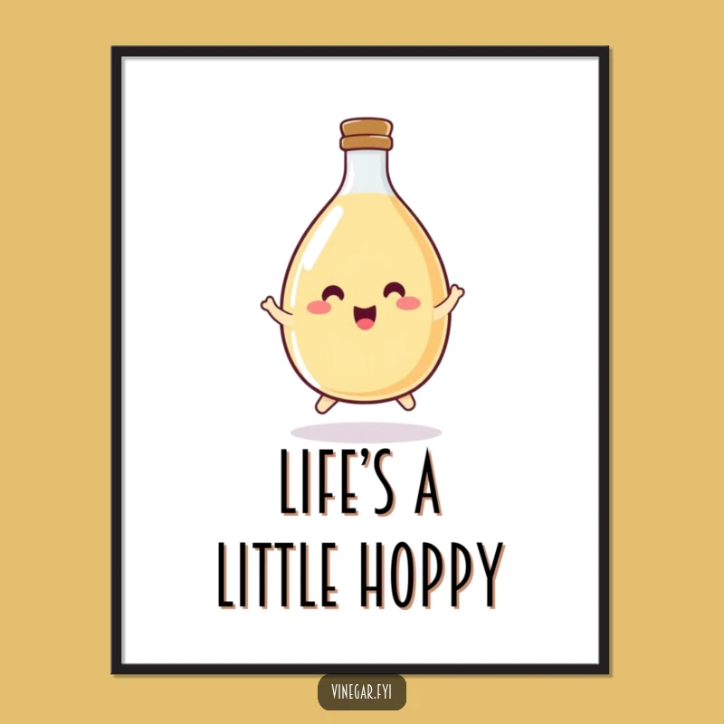 Funny Free Printable Vinegar Wall Art - Happy Hopper Downloadable Decor