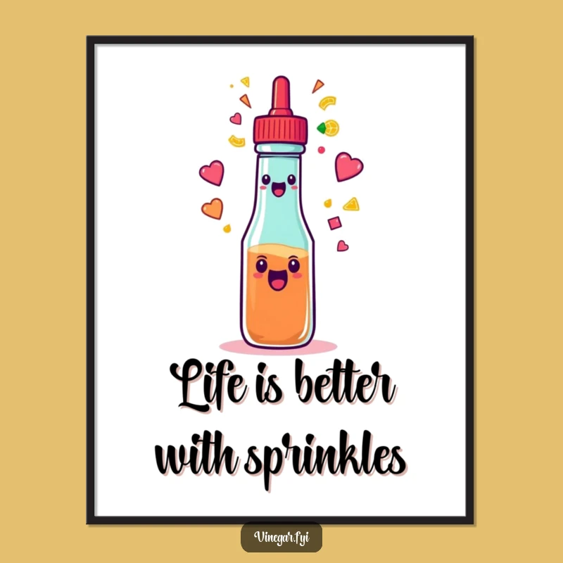 Free Printable Funny Squeeze Bottle Wall Art: Rainbow Shapes Downloadable Decor