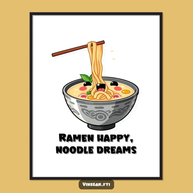 Free Printable Kawaii Ramen Wall Art: Funny DIY Decor & Downloadable Art