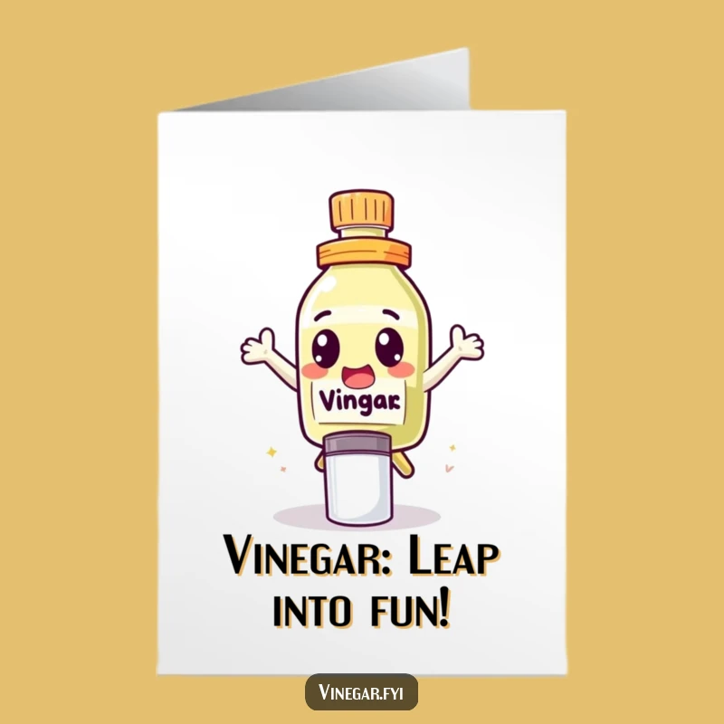 Free Printable Leaping Vinegar Birthday Card - Funny Downloadable Gift