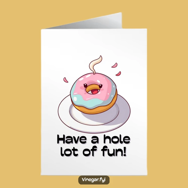 Free Printable Birthday Card: Dizzy Donut Celebration Fun