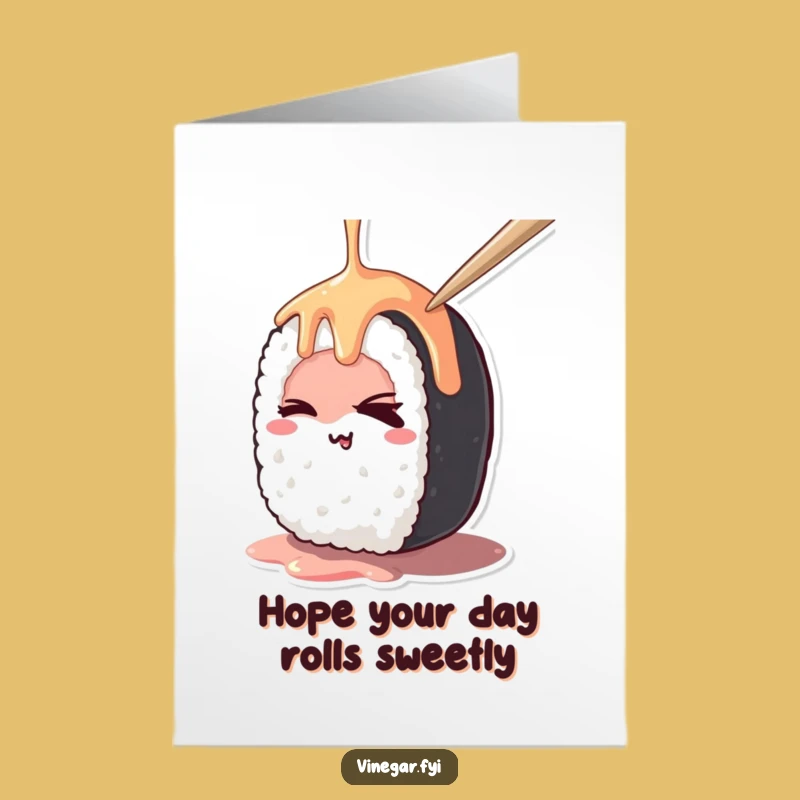 Free Printable Kawaii Sushi Birthday Card: Funny DIY Gift & Downloadable Fun!