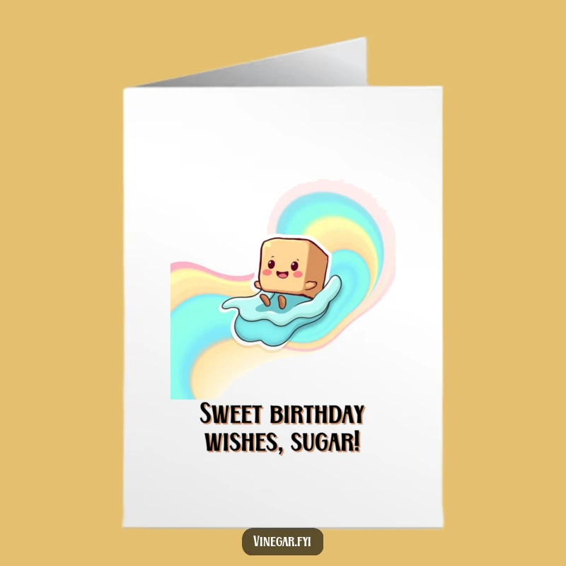 Free Printable Sugar Cube Birthday Card - Fun Downloadable Gift for a Sweet Celebration
