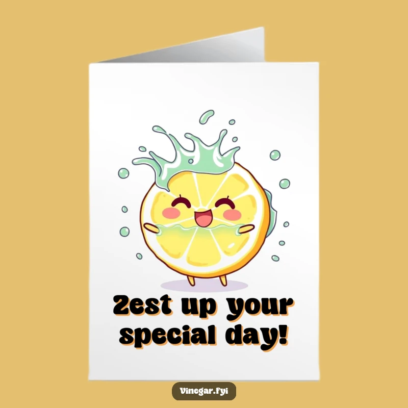 Funny Lemon Birthday Card: Free Printable Splash of Downloadable Joy!