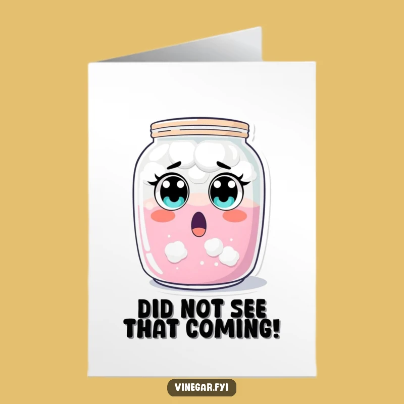 Free Printable Congrats Card: Surprised Jar Funny Downloadable for Big News