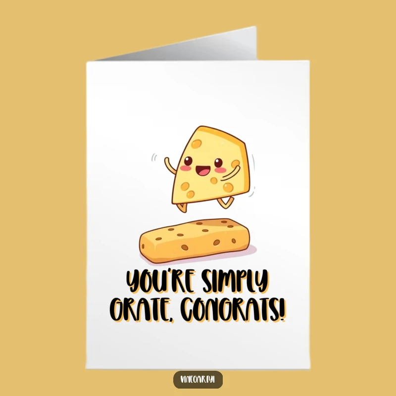 Free Printable Congratulations Card: Cheesy Leapfrog Triumph!