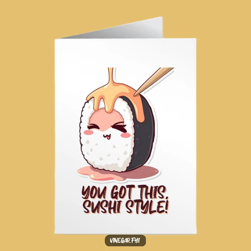 Free Printable Kawaii Sushi Congrats Card: Hilarious DIY Downloadable Gift!