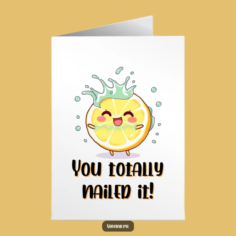 Free Printable Lemon Congrats Card: Splashy, Hilarious Downloadable Celebration!
