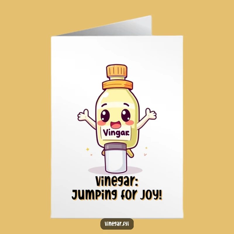 Free Printable Leaping Vinegar Congrats Card - Funny Downloadable Gift