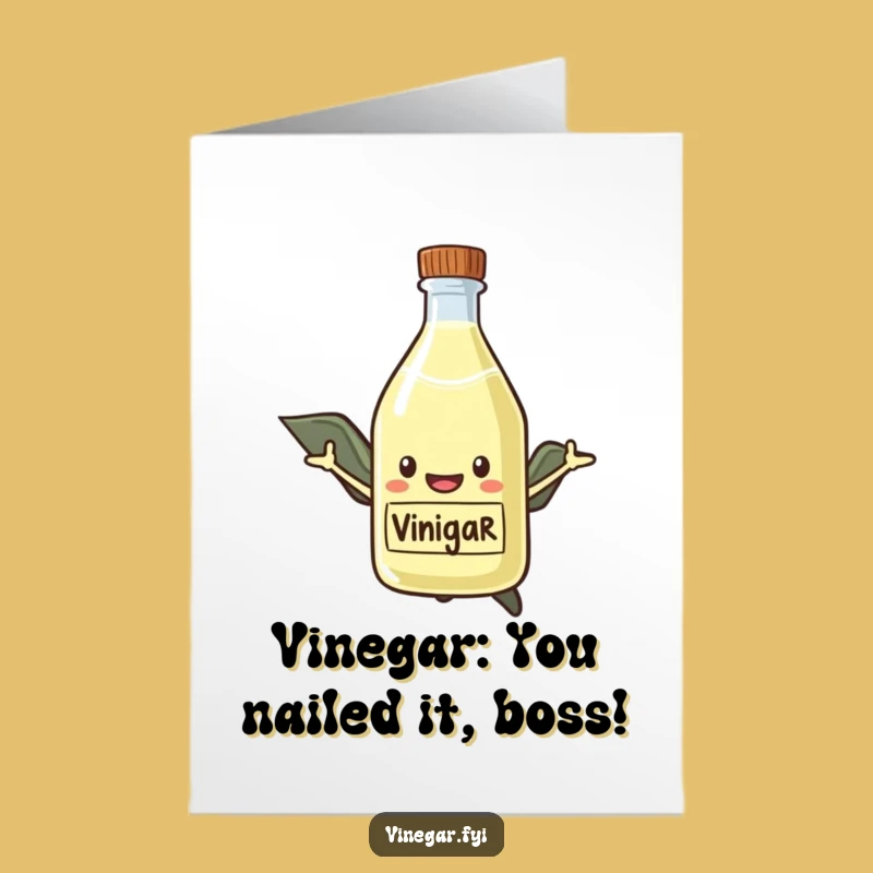 Free Printable Hero Vinegar Congratulations Card - Funny Downloadable Gift