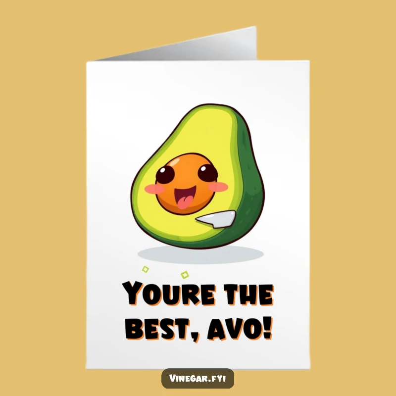 Free Printable Congratulations Card: Avocado's Self-Slice, Hilarious Downloadable