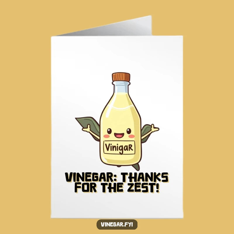Free Printable Hero Vinegar Thank You Card - Funny Downloadable Gift