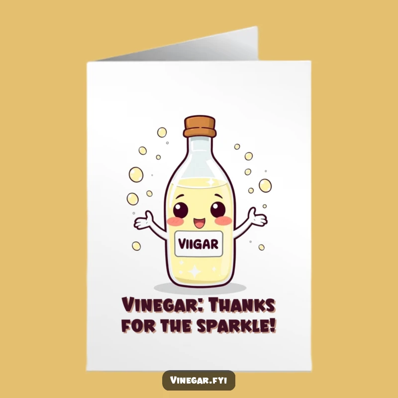 Free Printable Juggling Vinegar Thanks Card - Funny Downloadable Gift