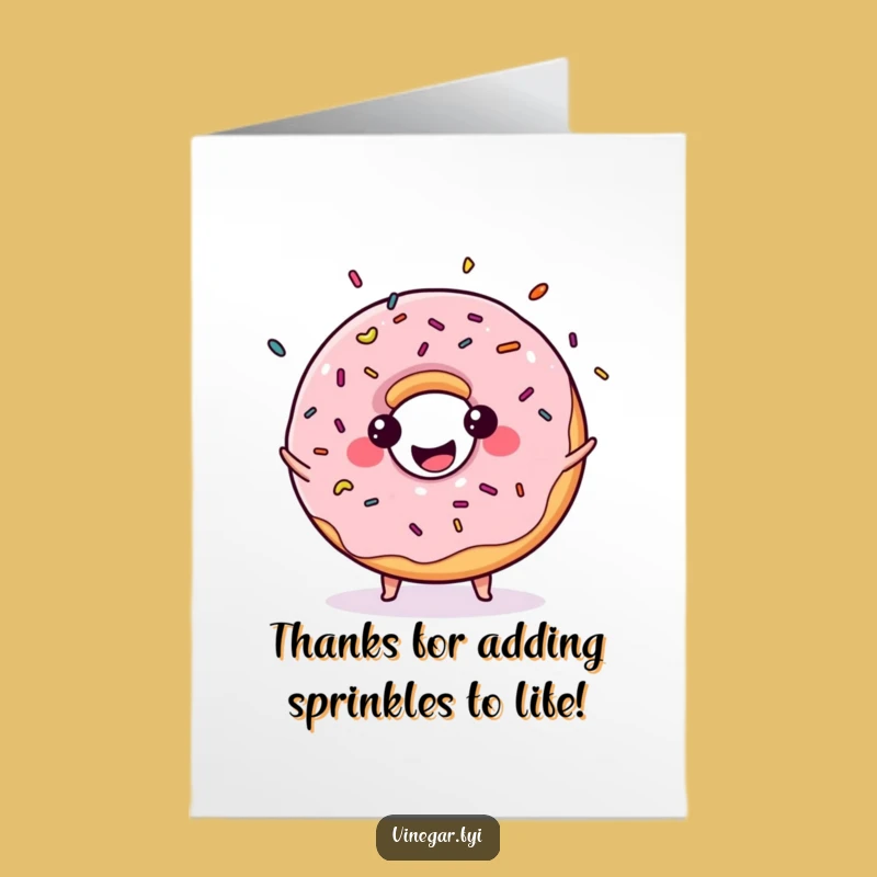 Free Printable Kawaii Donut Thank You Card: Juggling Gratitude with a Smile