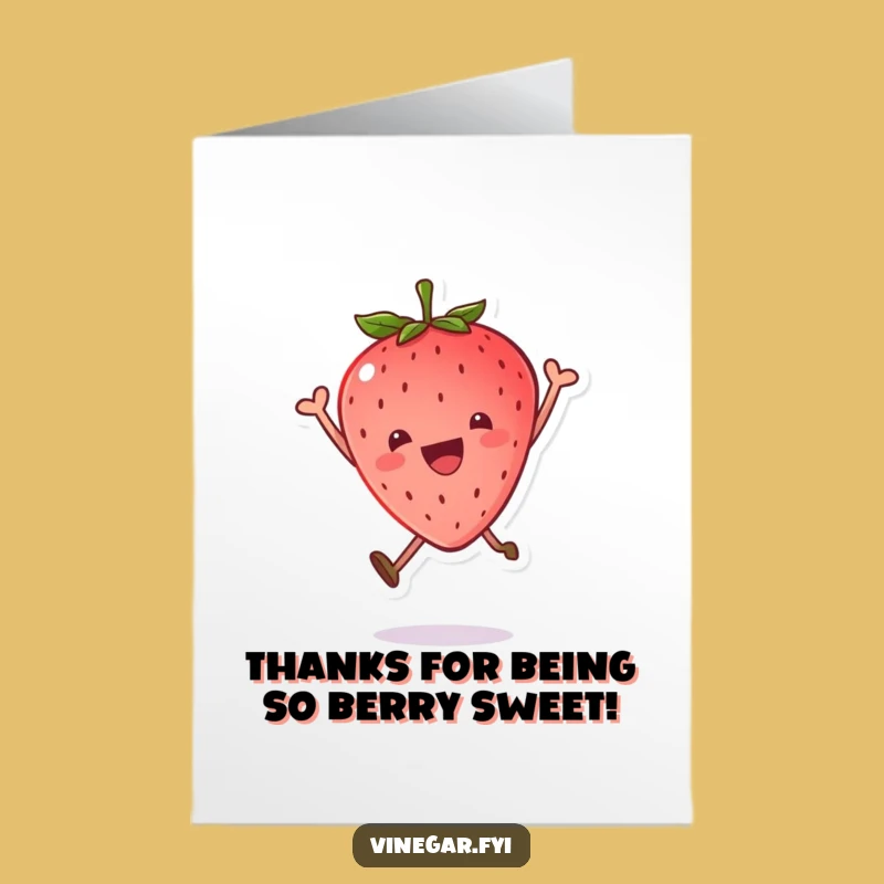Free Printable Kawaii Strawberry Thank You Card: A Joyful Leap of Gratitude