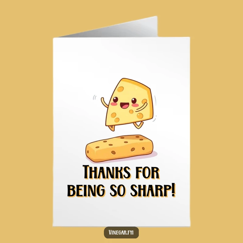 Free Printable Thank You Card: Cheesy Leapfrog Gratitude