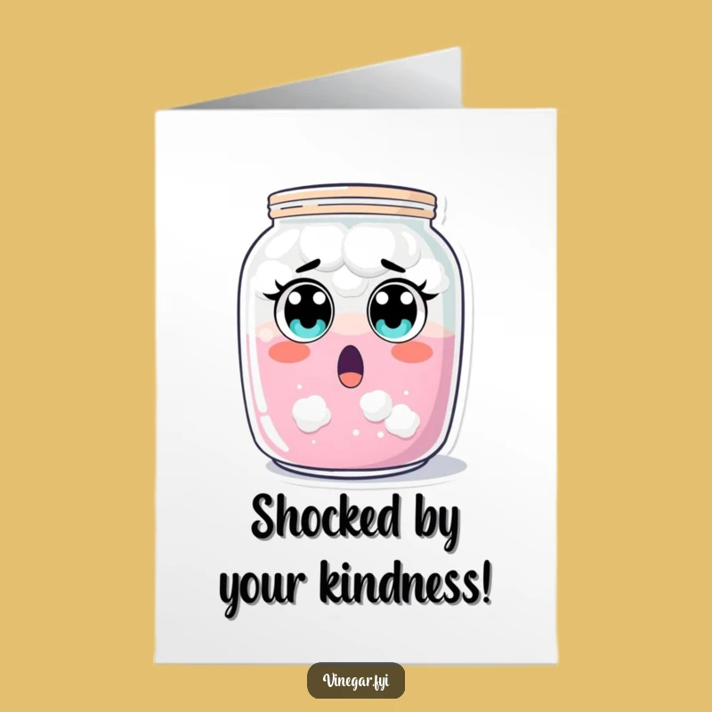 Free Printable Thank You Card: Surprised Jar Funny Downloadable for Gratitude