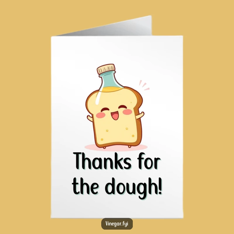 Free Printable Bread Thank You Card: Quirky Downloadable Gratitude