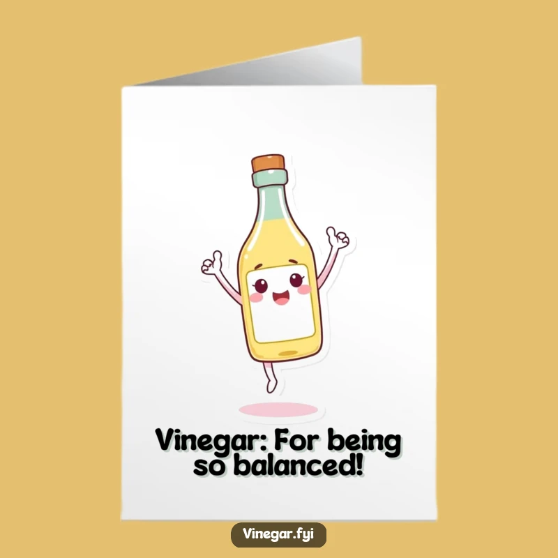 Free Printable Triumphant Vinegar Thanks Card - Funny Downloadable Gift