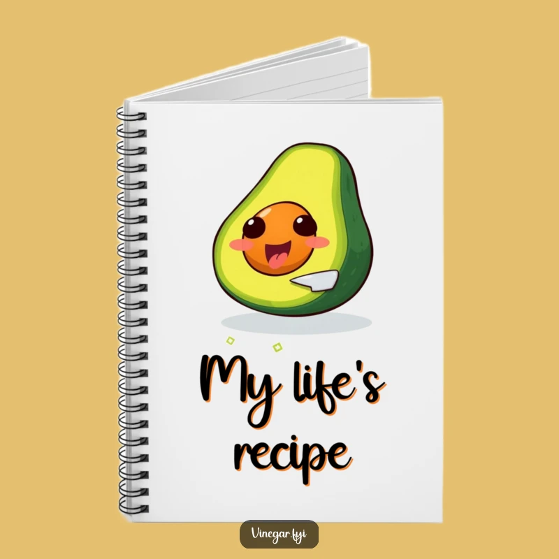 Funny Avocado Notebook: Self-Slicing Journal, Gift for Foodies