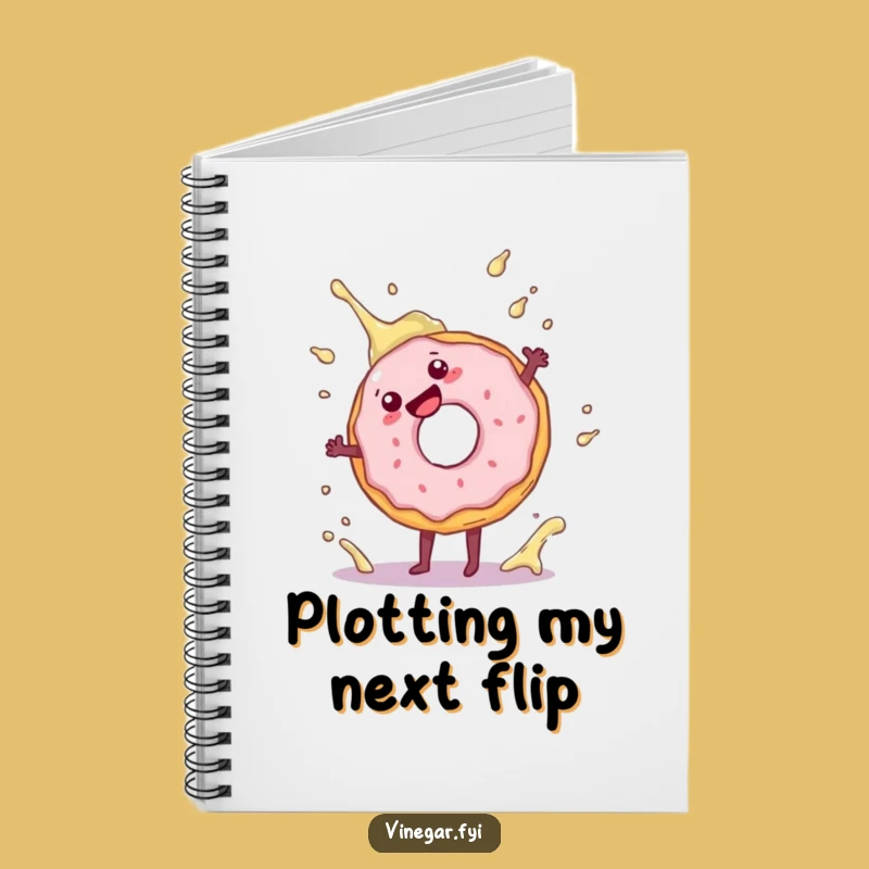 Funny Donut Cartwheel Notebook: Jot Down Ideas with a Splash of Doughnut Fun!