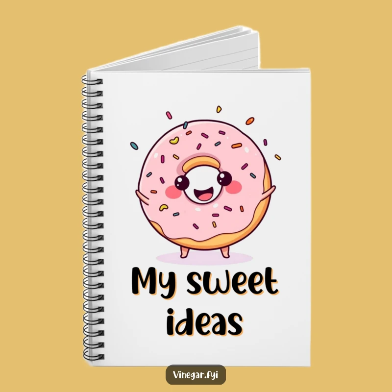 Funny Kawaii Donut Juggling Sprinkles Notebook: Jot Down Sweet Ideas