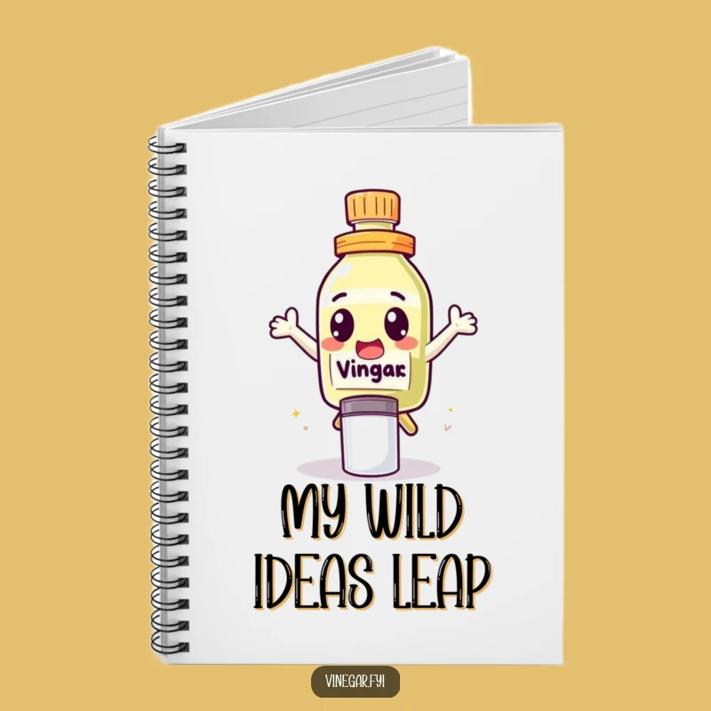 Funny Leap Vinegar Notebook - Jot Down Your Exciting Ideas!