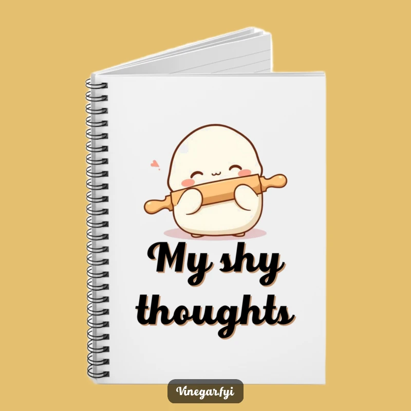 Funny Shy Dumpling Notebook: Cute Blushing Journal for Foodie Thoughts and Ideas