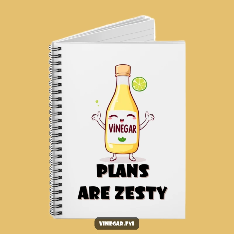 Funny Vinegar Dance Notebook: Capture Ideas with Zesty Flair